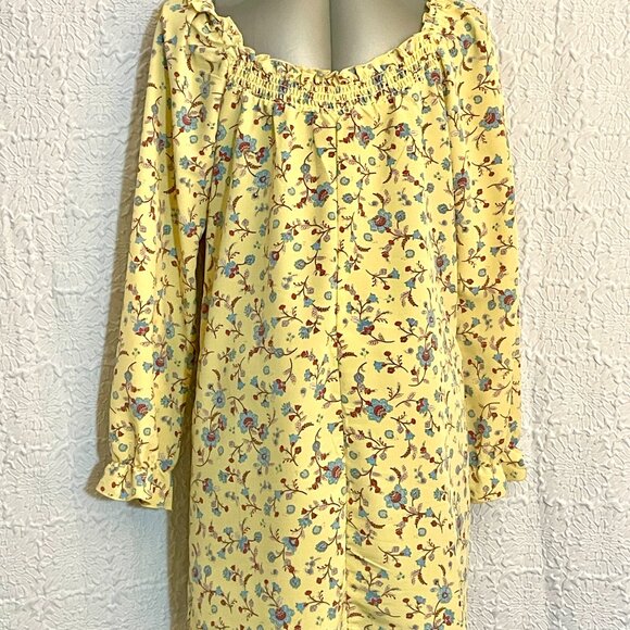 💙 Bebop Smocked Square Neck Long Sleeve Dress, Large, EUC, 5 for $25 item 💙 - Picture 5 of 11